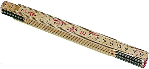 Hultafors Gliedermaßstab (Länge 1 Meter, aus schwedischer Glasbirke, elastische verdeckte Gliederverbindung) 480220