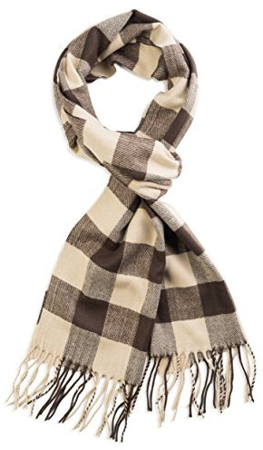 Veronz Superweicher, luxuriöser Winterschal mit klassischer Kaschmir-Haptik, mit Geschenkbox - Beige -