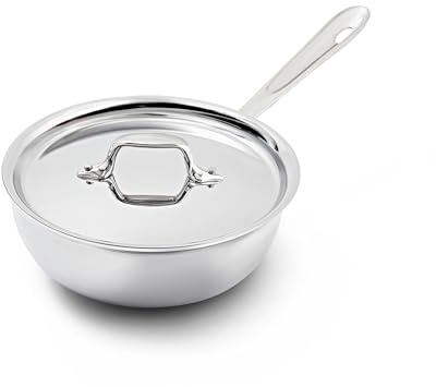 All-Clad Saucier Pan, 2-Quart,4212,White