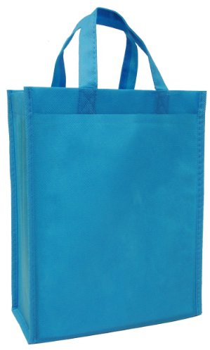 CYMA Reusable Gift Bags, Medium, 6 Pk (Aqua).