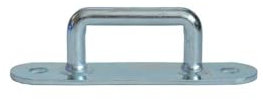 10 Stück - Bügel-/ Riemenkrampen - 36x23 mm - Planenhaken - Stahl verzinkt