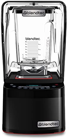 Blendtec Professional 800 - Blender with WildSide+ Jar (90 oz) for Smoothies & Frozen Drinks - Quietest Professional-Grade Power - 11-Speed Touch Slider - Easy to Clean - Black