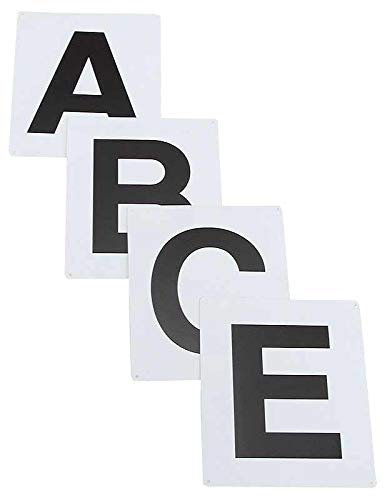 Reitsport Amesbichler AMKA Bahnpunkte 20 x 40 m Schilder für Dressurviereck Wandtafeln für Dressurviereck Dressurbuchstaben aus Hartplastik