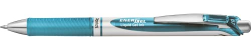 Pentel EnerGel XM BL77 Gelschreiber mit Druckmechanik, hellblau (1 Stück)