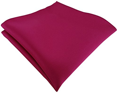 TigerTie Satin Einstecktuch einfarbig Uni - Tuch Polyester - Größe 26 x 26 cm