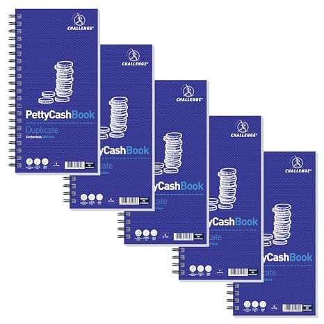 Challenge Duplicate Petty Cash Book, Carbonless, 200 Pages, 1 pack (280 x 141 mm)