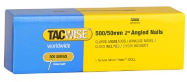 Tacwise 0829 Nägel Gewinkelt Verzinkt 500/50mm (5.000 Stück pro Verpackung)