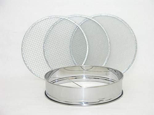 Setaccio Giapponese in Acciaio Inox Ø 30 cm con 3 Reti (Ø 2, 4, 7 cm) - 3in1 - Accessorio per Bonsai, Piante, Giardinaggio (SPEDIZIONE euro 11,90 fino a 40kg di prodotti CERTRÈ nello stesso ordine)