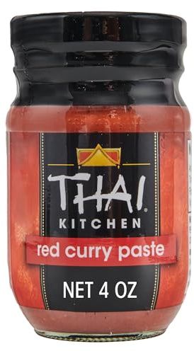 Thai Kitchen Red Curry Paste, Gluten Free, Vegan, Authentic, Non GMO, Hot Heat, For Thai-Inspired Cooking, Stir-Fry, Soups, Curries, and More, 4 oz