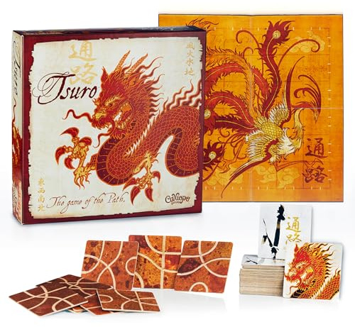 Calliope Tsuro - The Game of The Path - A Family Strategy Board Game For Adults and Kids 2-8 Players Ages 8 & Up