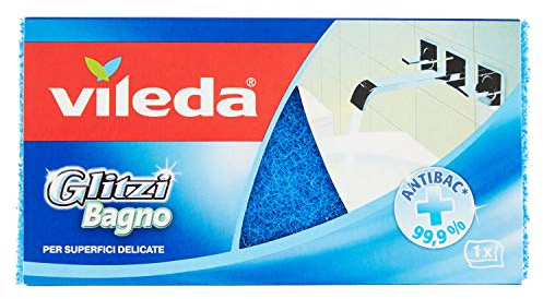 Vileda Glitzi Bad Schwamm, gelb/blau, 8 x 15 x 4.5 cm