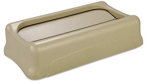 Rubbermaid Commercial Products SLIM JIM Swing Lid for Use with 16/23 Gallon Vented Slim Jim Containers Beige for Kitchens/Classrooms/Offices/Back of House
