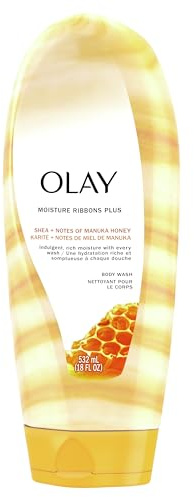 Olay 2-In-1 Essential Oils Ribbons Sunflower Oil + Refreshing Nectarine Moisturizing Body Wash 18 Oz by Olay