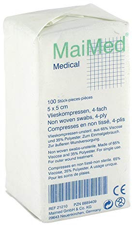 VLIESKOMPRESSEN unsteril 5x5 cm 100 St