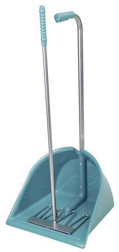 KERBL Mistboy aquamarin (Höhe 75 cm, Mistkratzer für die Reinigung von Pferdeboxen / Transporter / Paddock, Bollensammler, Stallboy) ‎328040