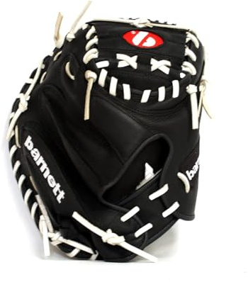 barnett GL-201 basebollhandske, 20,2 tum, junior, brottning, läder, baseballhandske, brun