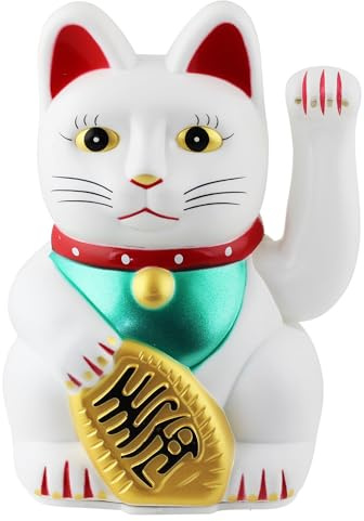 Freak Scene Glückskatze - Maneki-Neko - Winkekatze - 13 cm - weiß