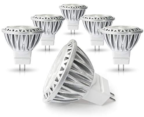 ALIDE MR11 GU4 Led Bulbs 3000K Soft Warm White 3W, Replace 10W 20W 35W Halogen Equivalent,12V MR11 GU4 Low Voltage Spotlights for Outdoor Landscape Flood Yard Track Lighting,Not Dimmable,30 Deg,6 Pack