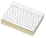Office Line Karteikarten, weiß, 190 g, DIN A7, 100 Stück, liniert, Art.Nr.: 770283