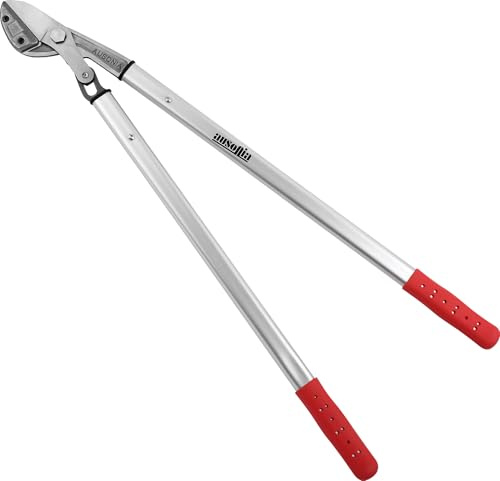 AUSONIA - 35088 PROFI ASTSCHERE ZWEIHAND ASTSCHERE MIT GERADEM SCHNITT 100 CM, GEWICHT 1520 GRAMM, MIT GESCHMIEDETER KLINGE, RAHMENGRIFF AUS VERSTÄRKTEM ALUMINIUM UND KUNSTSTOFFGRIFF