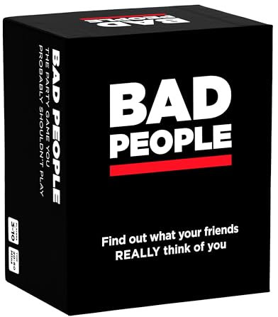 BAD PEOPLE Dyce Games Game | Finde heraus, was Deine Freunde wirklich von dir halten | Kartenspiel | Ab 17 Jahren | Für 3 bis 10 Spieler | Englisch