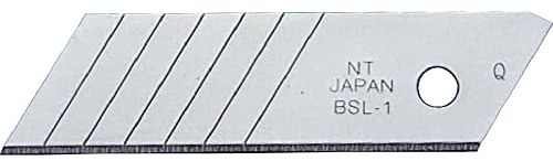NT Cutter Lames courtes et robustes de 18 mm, 10 lames/paquet, 1 paquet (BSL-11P)