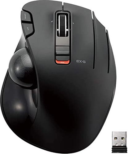 ELECOM Wireless Trackball mouse with 5 buttons and tilt function [Black] M-XT2DRBK (Japan Import)