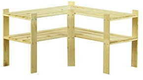 MODO24 Holzregal 2 Böden 50x85x38 Kellerregal Lagerregal Bücherregal B-09 HIT !