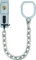 ABUS Chaîne de porte SK99 pour porte d'entrée et porte d'appartement - Chaîne de sécurité verrouillable adaptée aux portes fermant à gauche et à droite