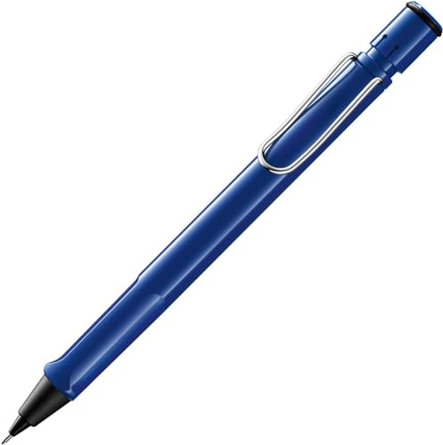 Lamy safari blue Druckbleistift in Strichbreite 0,5 mm & Radiertip | Lamy Bleistift mit ergonomischem Griff & Gehäuse aus ASA-Kunststoff - Bleistift mit Feinstrichmine LAMY M 41