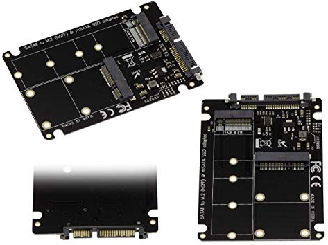 KALEA-INFORMATIQUE Adapter für SSD M2 NGFF SATA B oder B+M Key und/oder SSD mSATA auf SATA