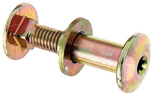 Alberts 338312 Flachrundschraube | Multi-Fix, mit Hülsenmutter | galvanisch blau verzinkt | M8 x 30 mm | 2er Set