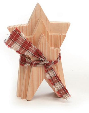 Darice 9169 – 78 Natural Madera de Pino Star, 15,2 cm
