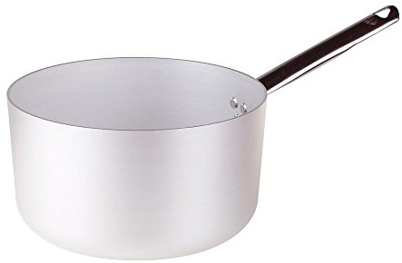 Pentole Agnelli ALMA10528 Casseruola Alta con Manico in Acciaio, Alluminio Professionale 3mm, 28 cm
