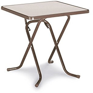 Best 26527010 Scherenklapptisch Primo eckig 67 x 67 cm, braun