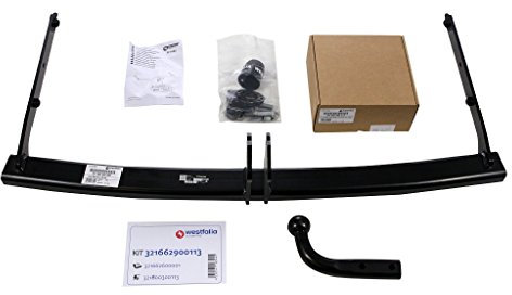 Westfalia Starre Anhängerkupplung für VW Golf 5/6 Variant (BJ 06/2007-07/2013), VW Jetta (BJ 08/2005-10/2010) - im Set mit 13-pol. fzg.-spez. Westfalia Elektrosatz