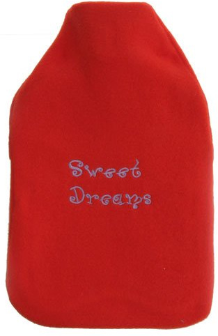 2 Litre Hot Water Bottle with Fleece Cover - Sweet Dreams