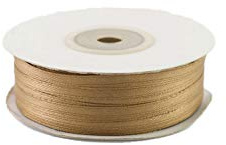Creativery 91m Rolle Satinband 3mm (131 Cappuccino) // Schleifenband einseitiges Hochzeit Taufe Deko Band Dekoband Geschenkband hell braun
