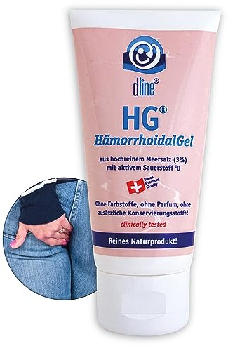 dline HG-HämorrhoidalGel Anti Juckreiz | Naturpower ohne Reue | 50ml Tube | bei Jucken, Brennen, Schmerzen im Intimbereich | Hemorrhoid Cream/Hämorrhoiden Salbe/Ergänzung zu Hämorrhoiden Zäpfchen