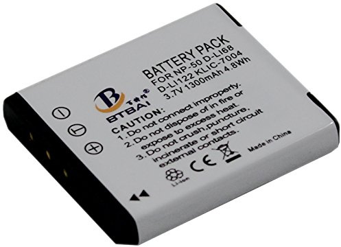 D-LI68 Batería para para Pentax DLI68 D-L168 DL168 D-Li122 DLi122 D-L1122 DL1122 Optio A36 A40 S10 S12 V10 VS20 Q Q7 Q10 QS1 Q-S1 Camera