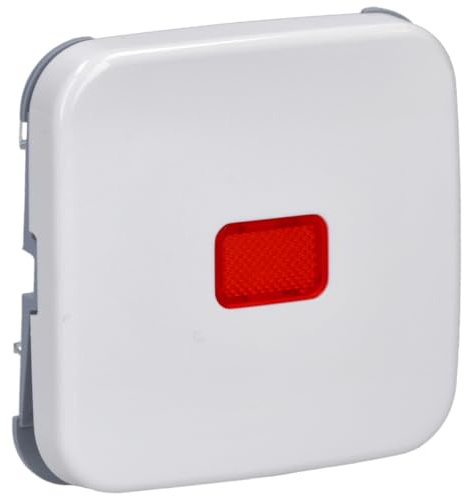 Busch-Jaeger 2509-214 Wippe mit roter Kalotte (Thermoplast) Alpinweiß Reflex SI 2CKA001731A0900