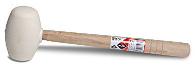Maillet caoutchouc blanc pointe ronde 250 gr. RUBI - 66905
