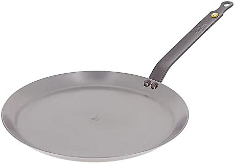 De Buyer Padella Crepes Mineral B Element Ferro Element-5615.26, Metal, Argento, 30 cm