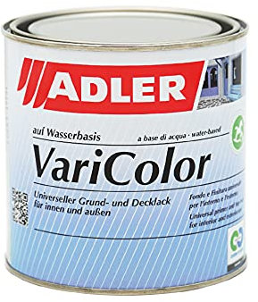 ADLER Varicolor 2in1 Acryl Buntlack für Innen und Außen - 750 ml RAL9005 Tiefschwarz Schwarz - Wetterfester Lack und Grundierung - matt