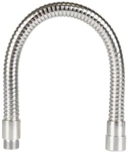 HQ-Power Col de Cygne pour Microphone, 50 cm, chromé, adapté aux Microphones col de Cygne