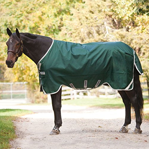 Horseware Rambo Original mit Leg Arches Pferdedecke 145cm ohne Füllung Green/Silver