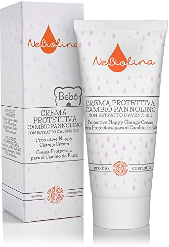 Nebiolina Crema protettiva cambio pannolino Bambino - Ecobio - Naturale - Italiano - Lenitivo - 100 ml