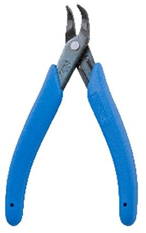 Xuron 486 Spitzzange gebogen 90° mit glatten Greifflächen Rechtwinkelzange für Juwelier Modellbau Modelleisenbahn Schmuckherstellung