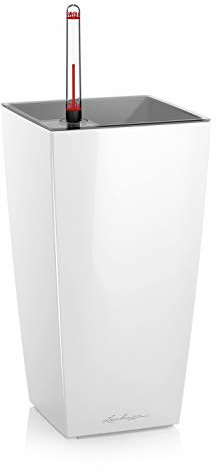 LECHUZA MAXI CUBI bianco lucido, art. 18050, da interno 26x10.5x14 cm