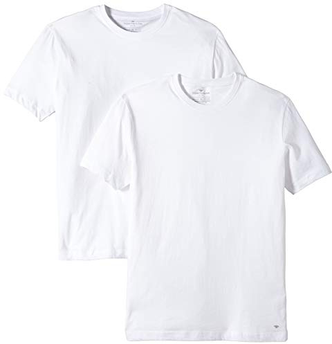 TOM TAILOR herr Basic T-shirt i dubbelpack 1008638, 20000 - White, XL
